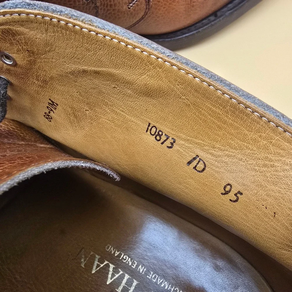 Cole‎ Haan Benchmade England Commando Elite Itshide Leather Shoes Men's US 10.5